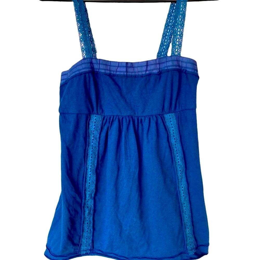 Hollister Blue Lace Trim Camisole Size M